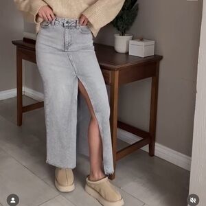 ASOS DESIGN Denim Maxi Skirt